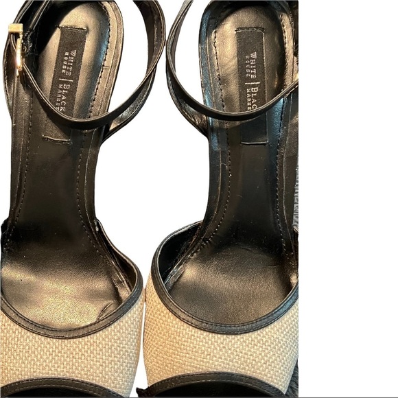 White House Black Market Celina 4.5”Heel Textured Open Toe Platform Sandal 9.5M - Picture 3 of 11